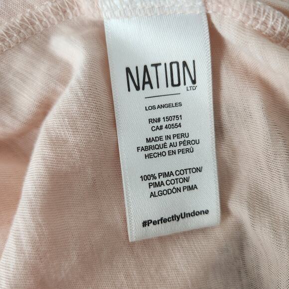 NATION LTD- Abigail Festival Tee Puff-Shoulder Long Sleeve Top - Romantic Pink - Picture 9 of 9